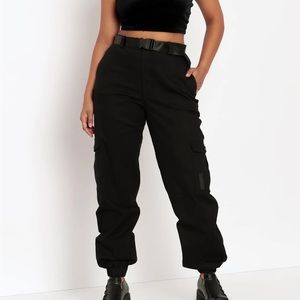 Blackmilk Black Cargo Pants sz AU 10